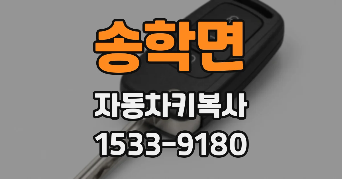 송학면 자동차키복사