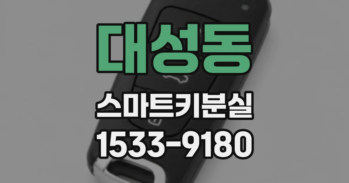 대성동 스마트키분실