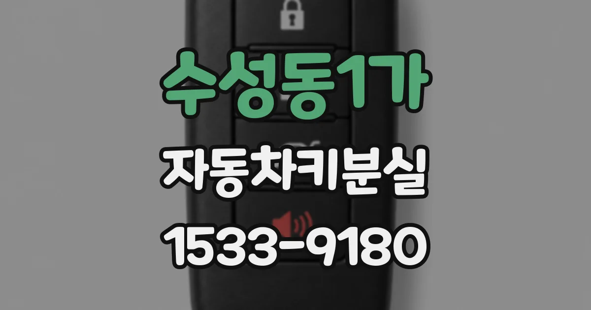 수성동1가 자동차키분실