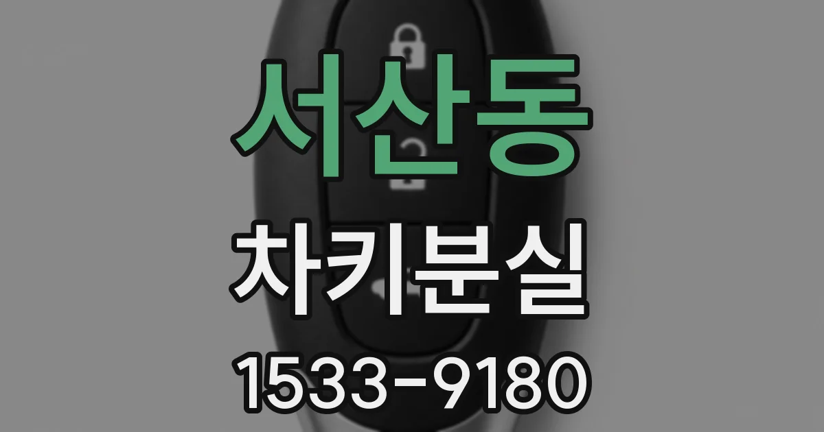 서산동 차키분실
