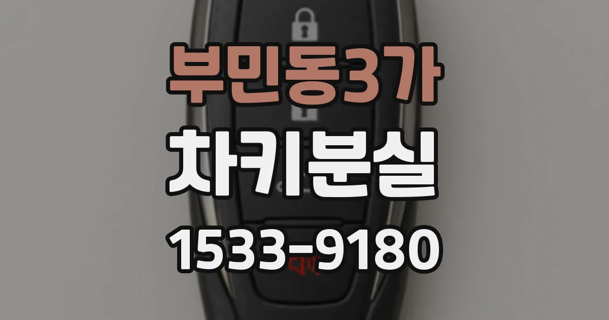 부민동3가 차키분실