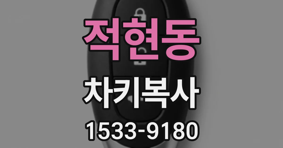 적현동 차키복사