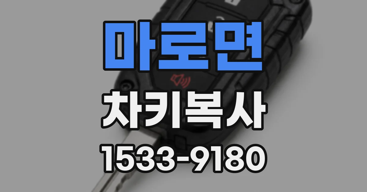마로면 차키복사