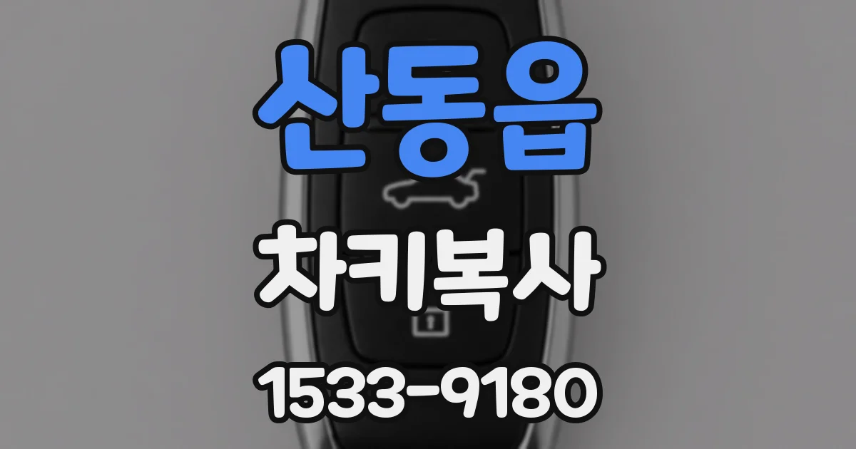 산동읍 차키복사