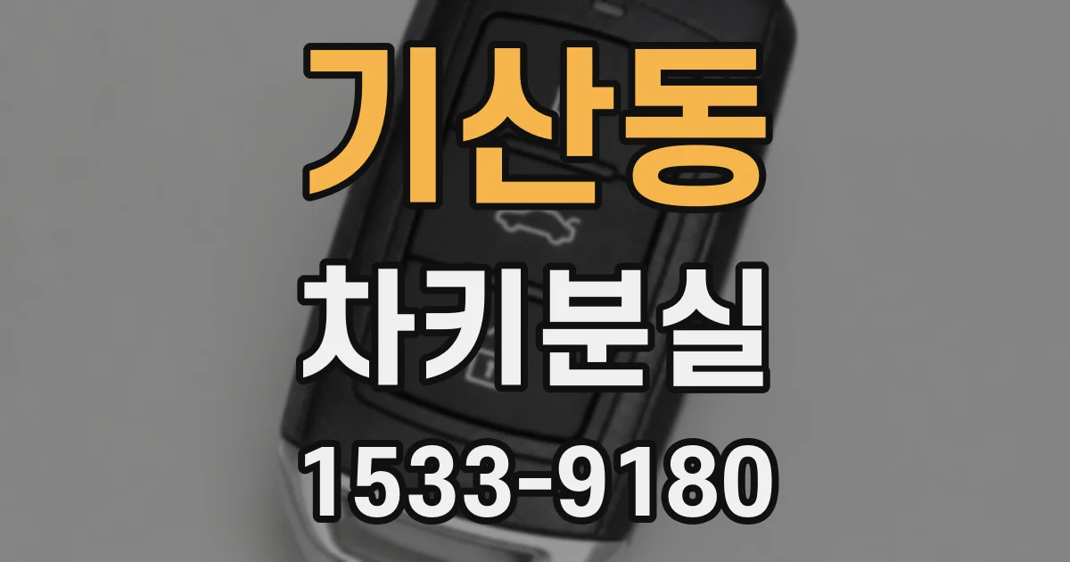 기산동 차키분실