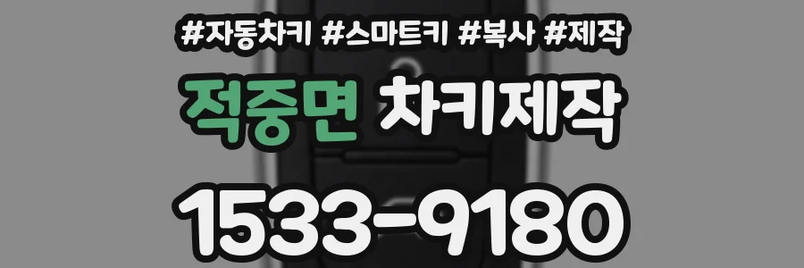 적중면 차키제작