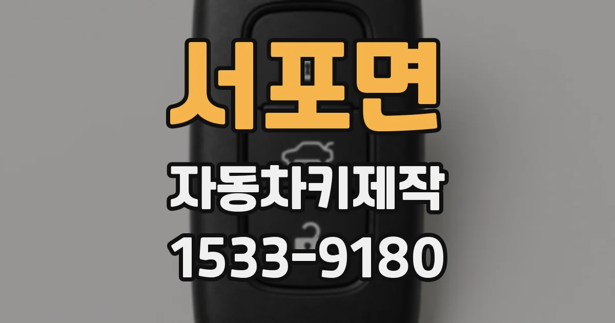 서포면 자동차키제작