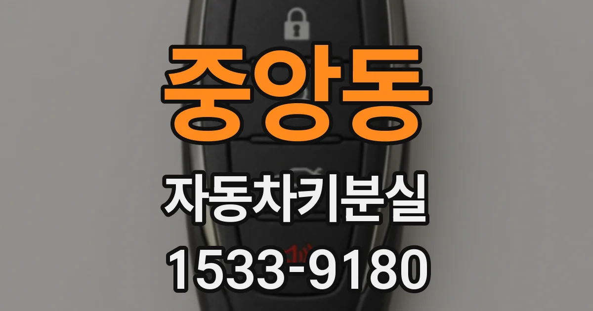 중앙동 자동차키분실
