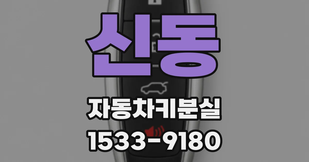신동 자동차키분실
