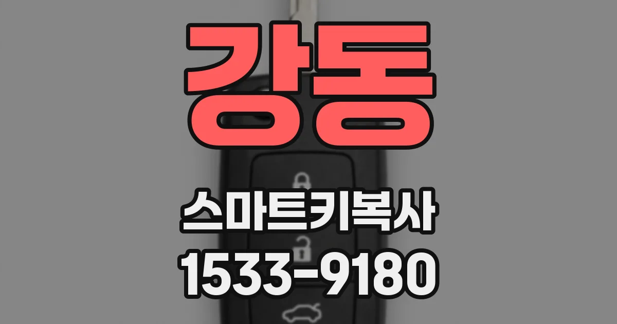 강동 스마트키복사