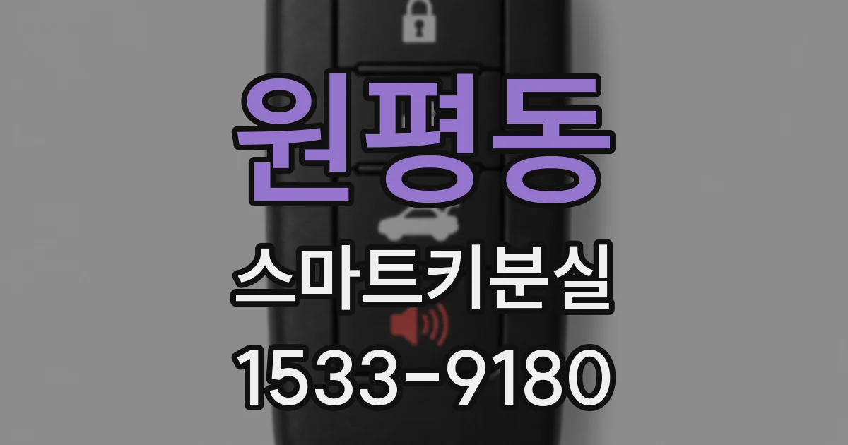 원평동 스마트키분실
