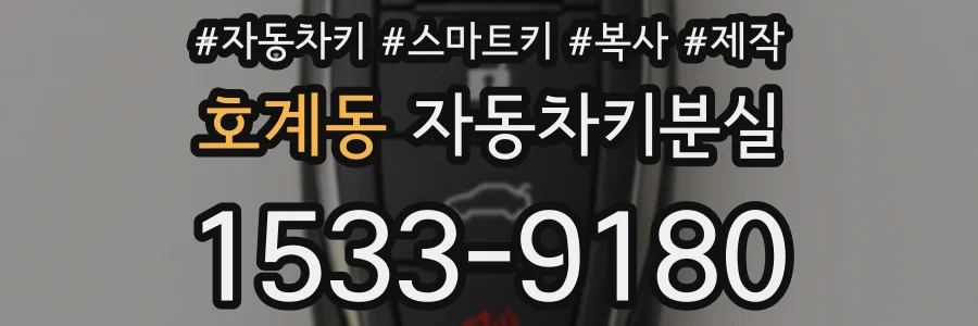 호계동 자동차키분실