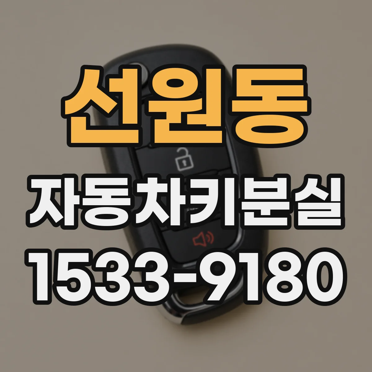 선원동 자동차키분실