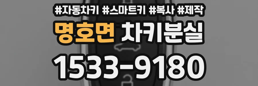 명호면 차키분실