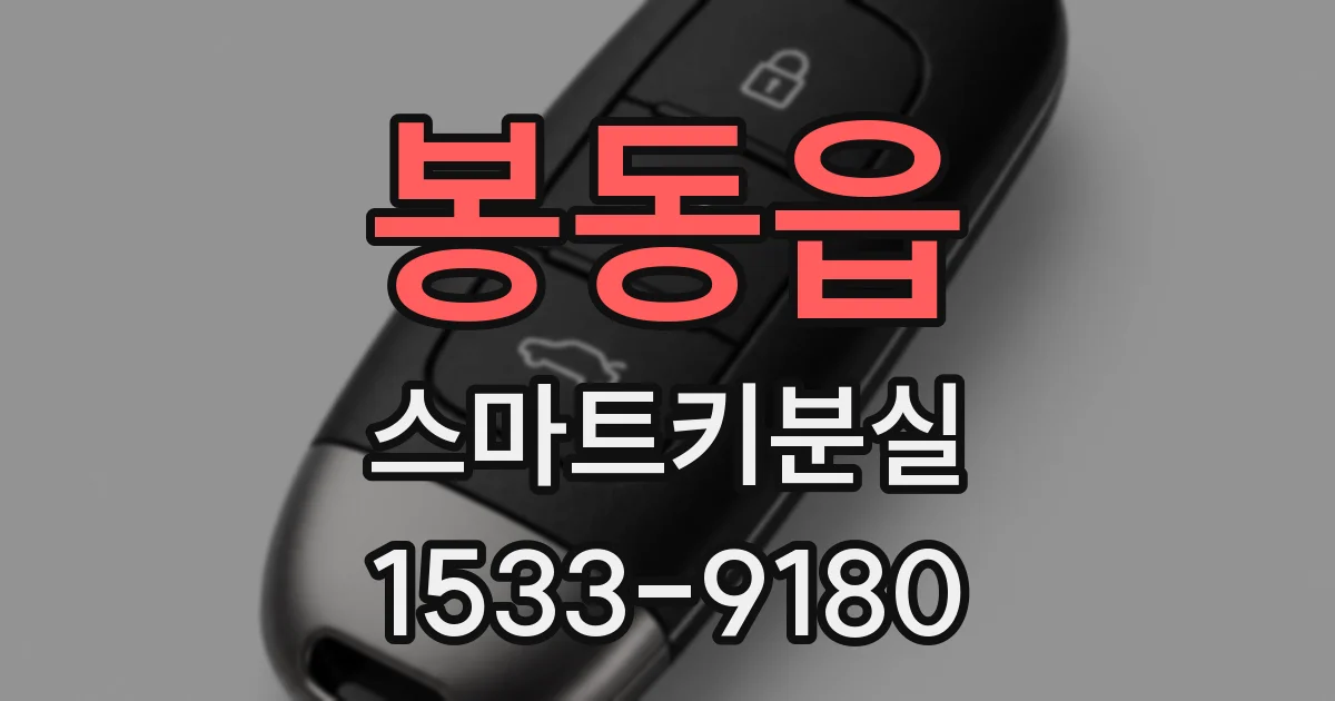 봉동읍 스마트키분실