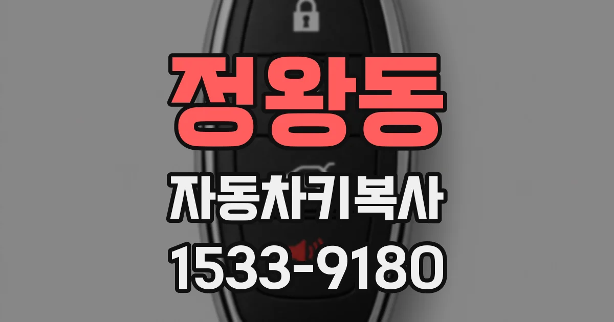 정왕동 자동차키복사