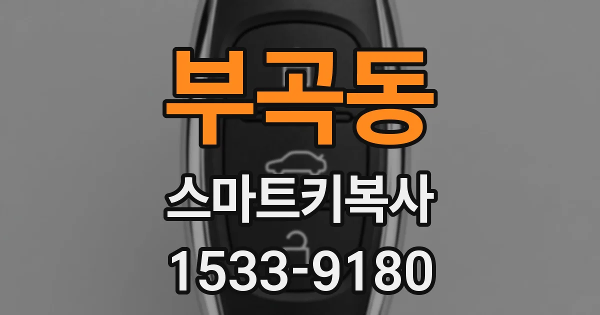 부곡동 스마트키복사