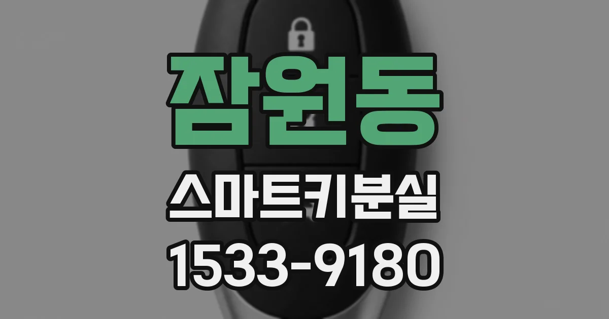 잠원동 스마트키분실