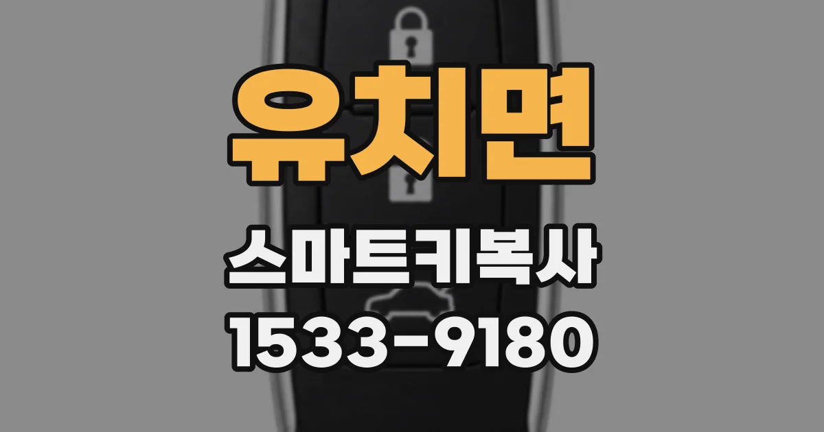 유치면 스마트키복사