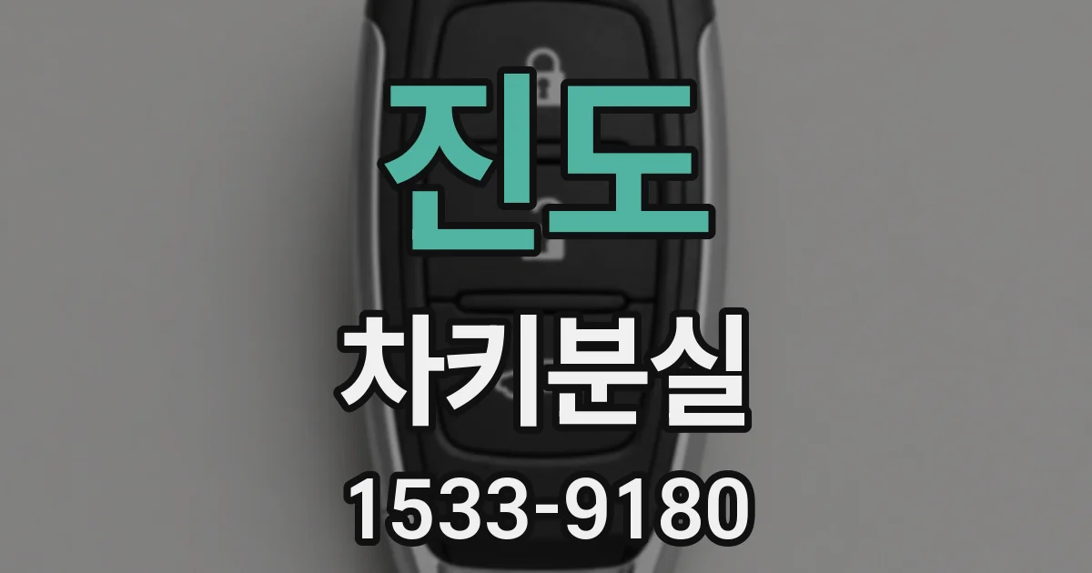 진도 차키분실