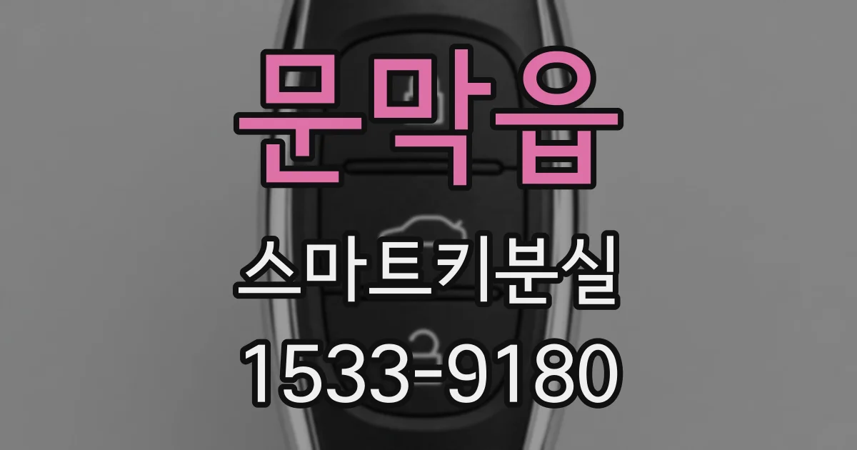 문막읍 스마트키분실
