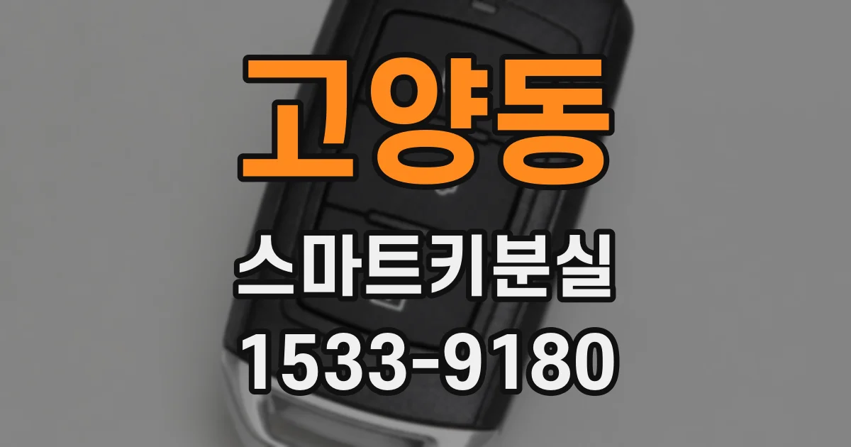 고양동 스마트키분실