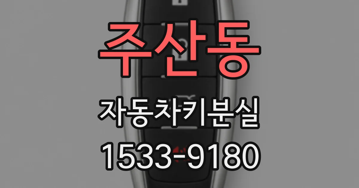 주산동 자동차키분실