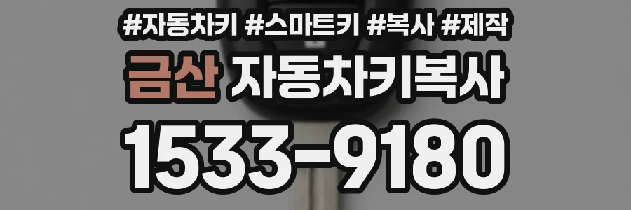금산 자동차키복사