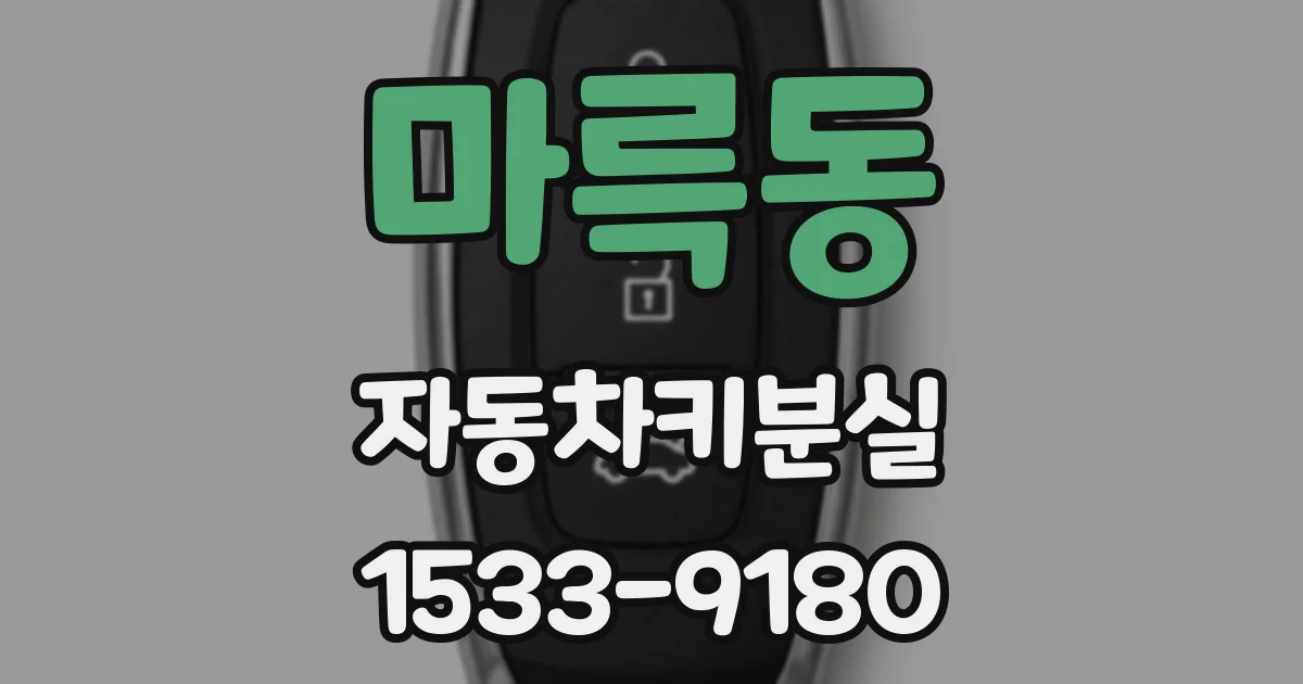 마륵동 자동차키분실