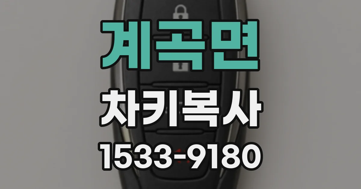 계곡면 차키복사