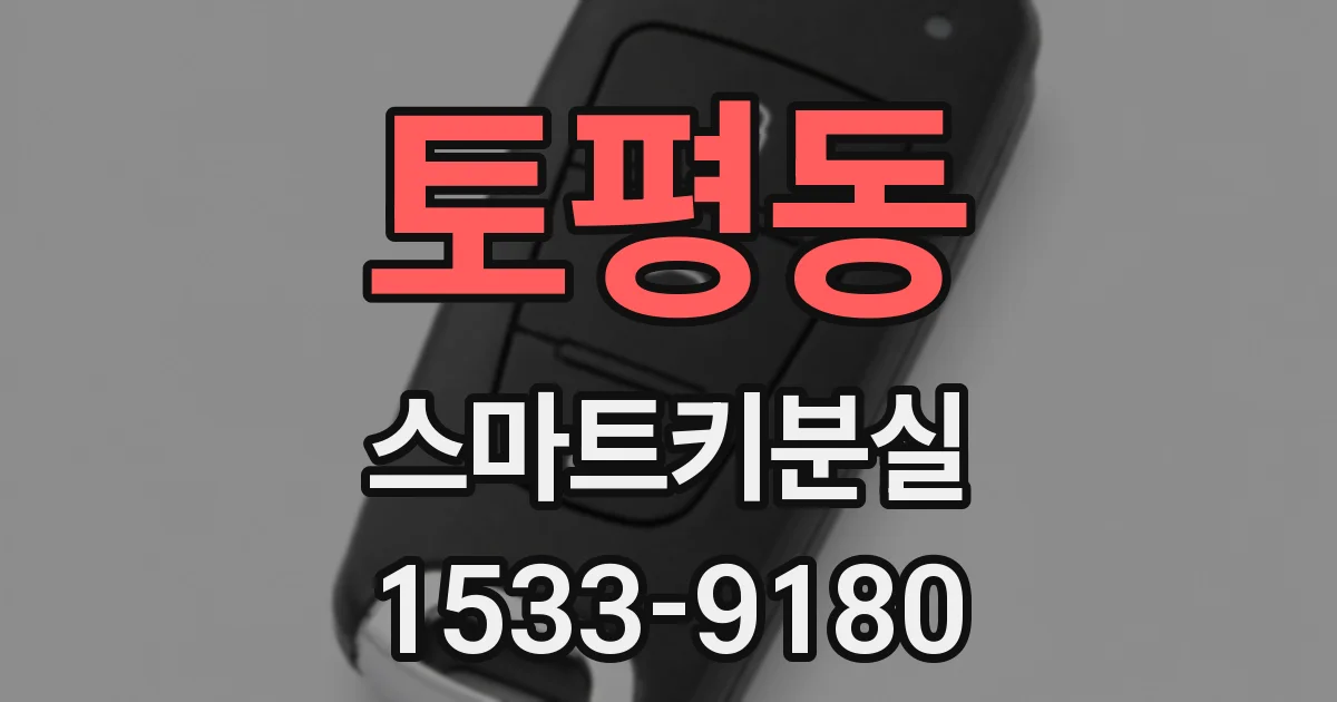 토평동 스마트키분실