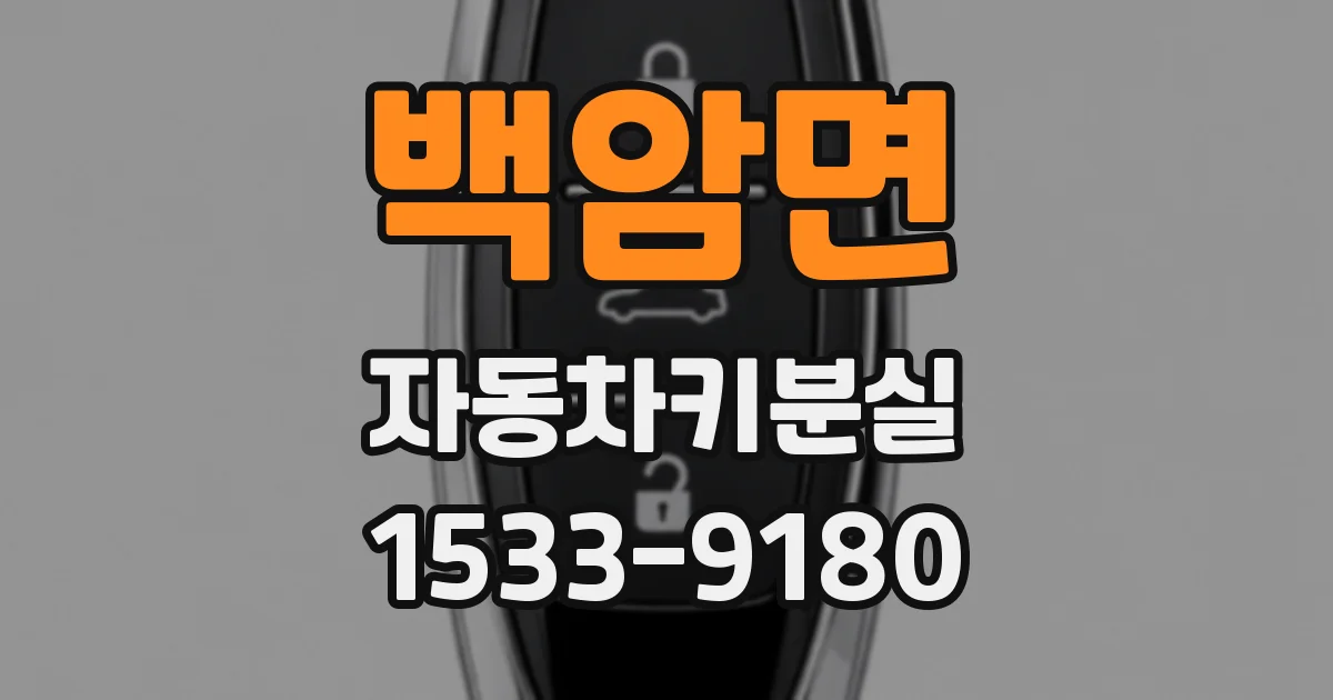 백암면 자동차키분실