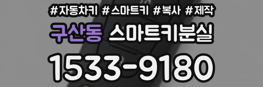 구산동 스마트키분실