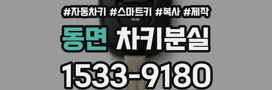 동면 차키분실