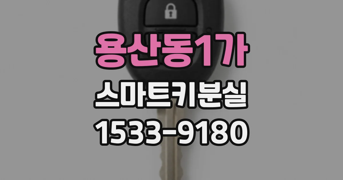 용산동1가 스마트키분실