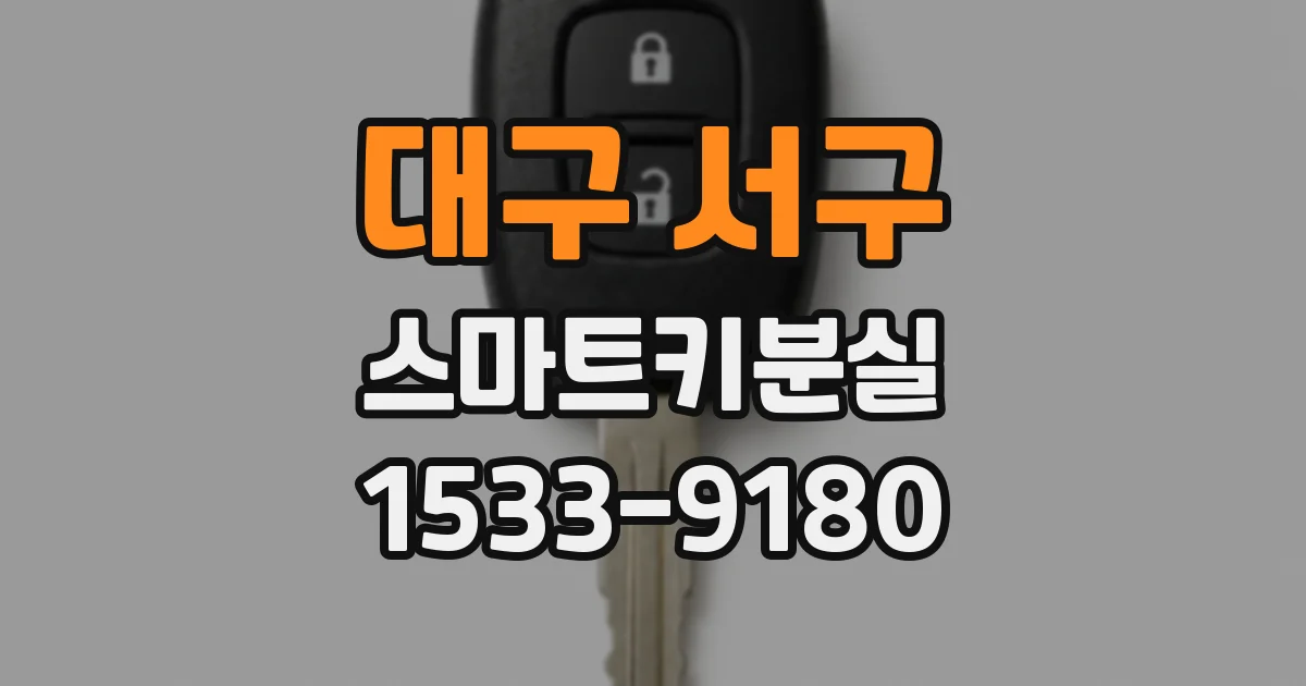 대구 서구 스마트키분실