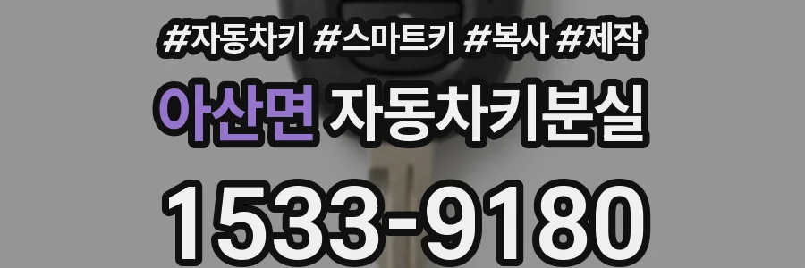 아산면 자동차키분실