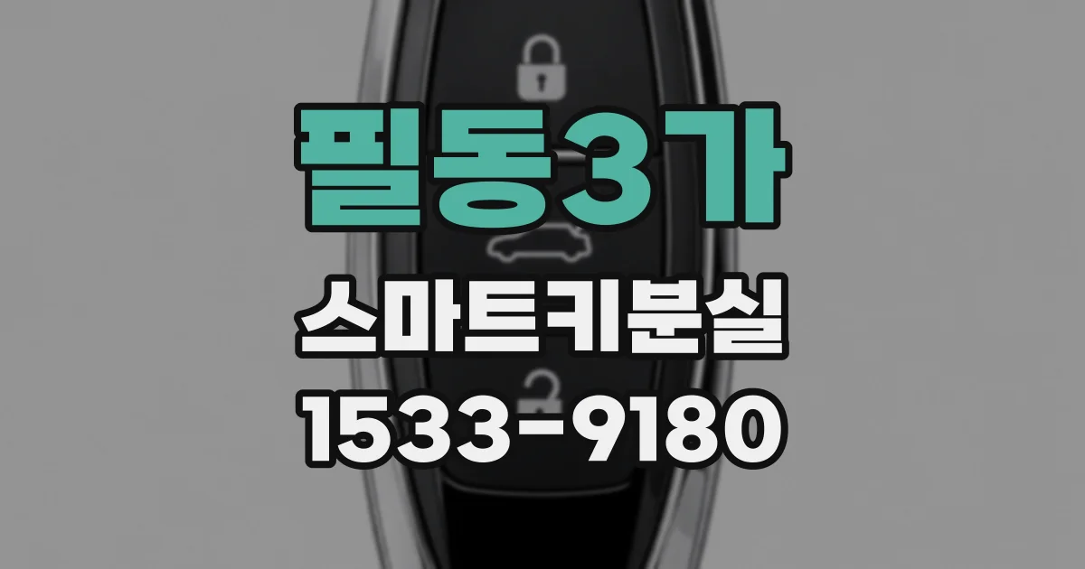필동3가 스마트키분실