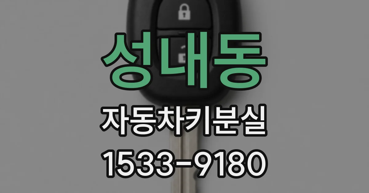 성내동 자동차키분실