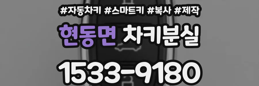 현동면 차키분실