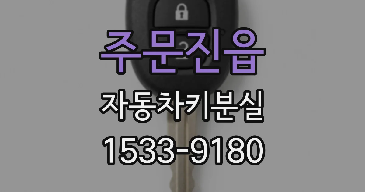 주문진읍 자동차키분실