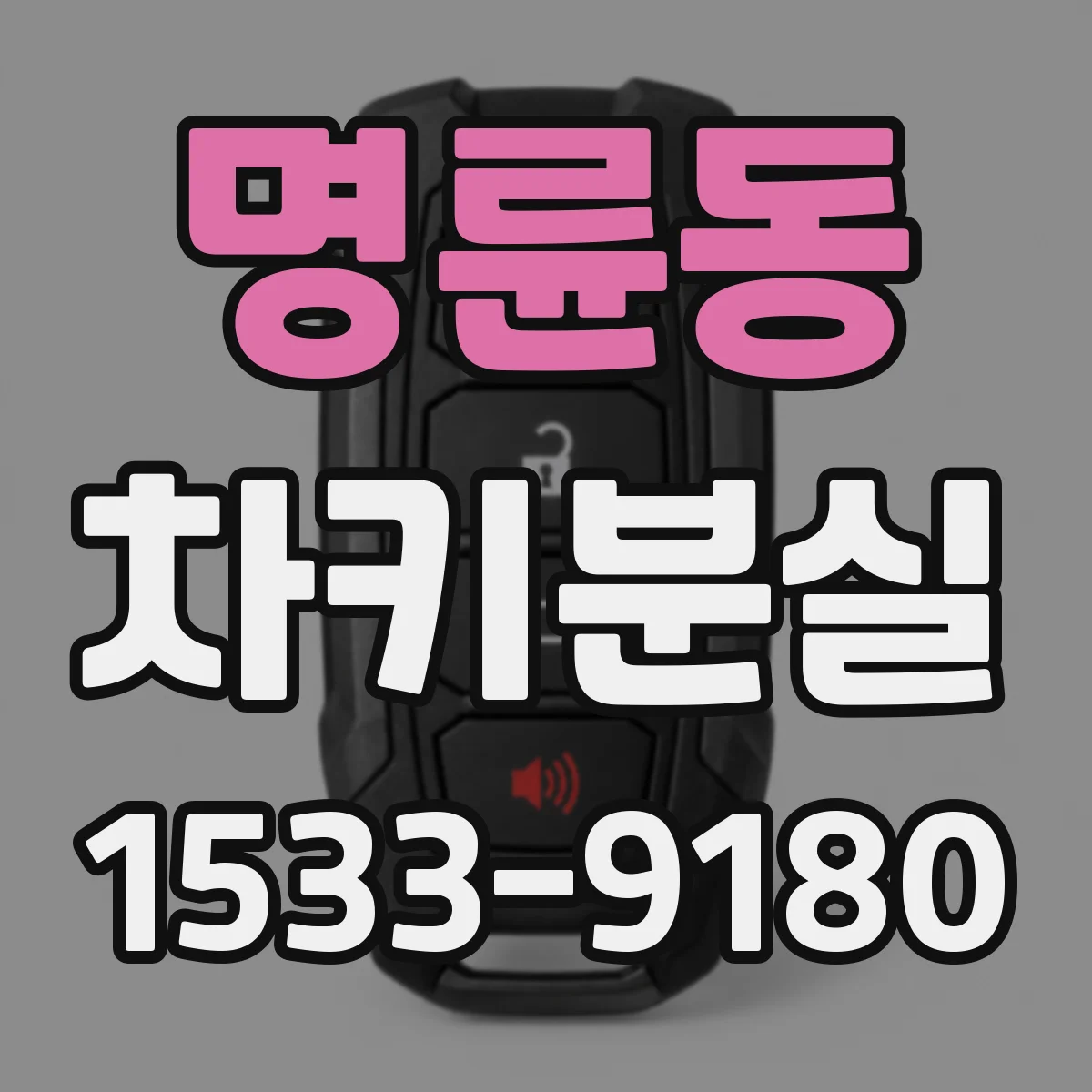명륜동 차키분실
