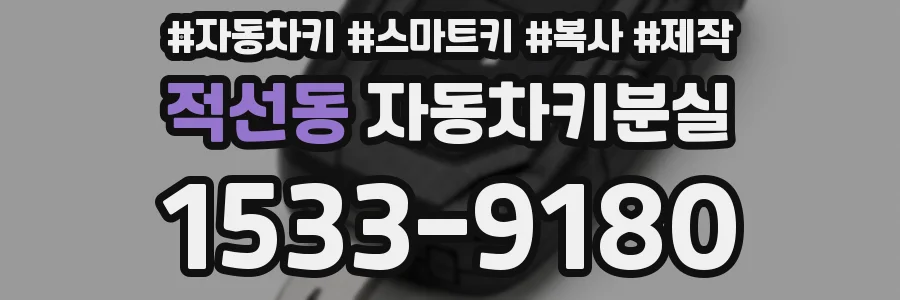 적선동 자동차키분실