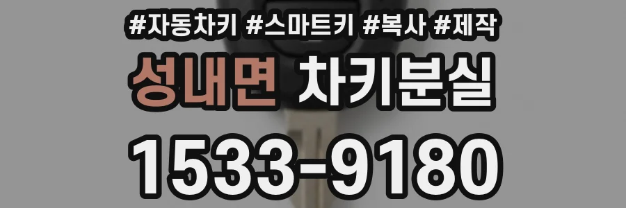 성내면 차키분실
