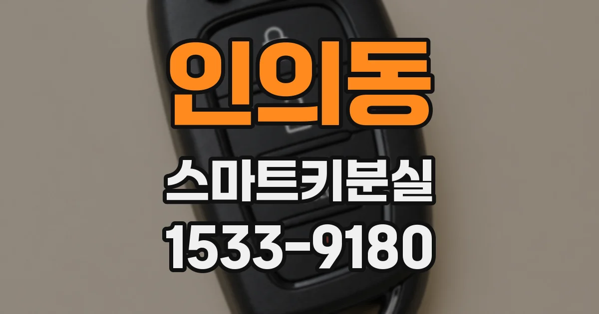 인의동 스마트키분실