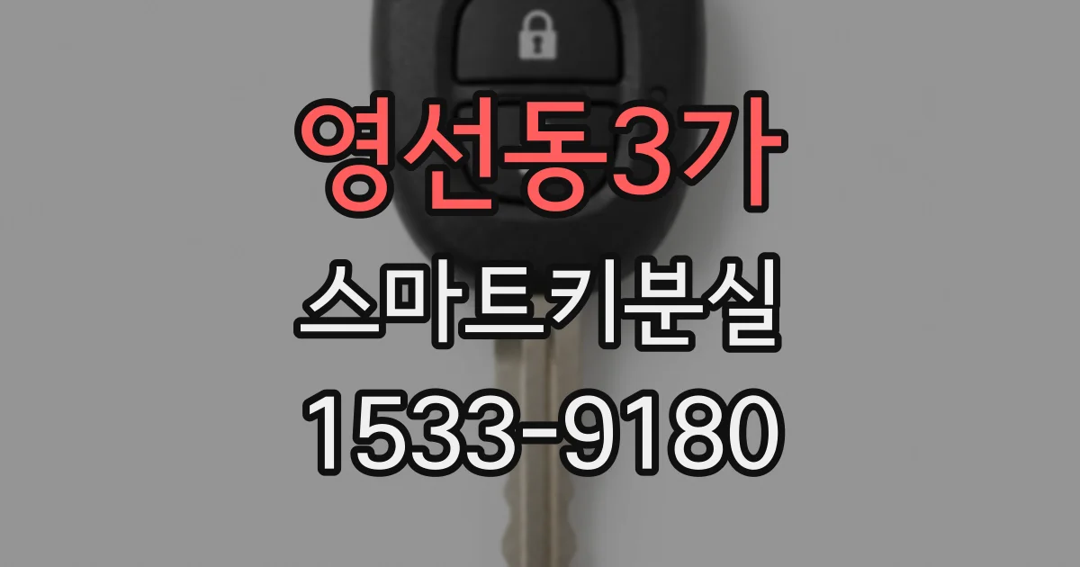 영선동3가 스마트키분실