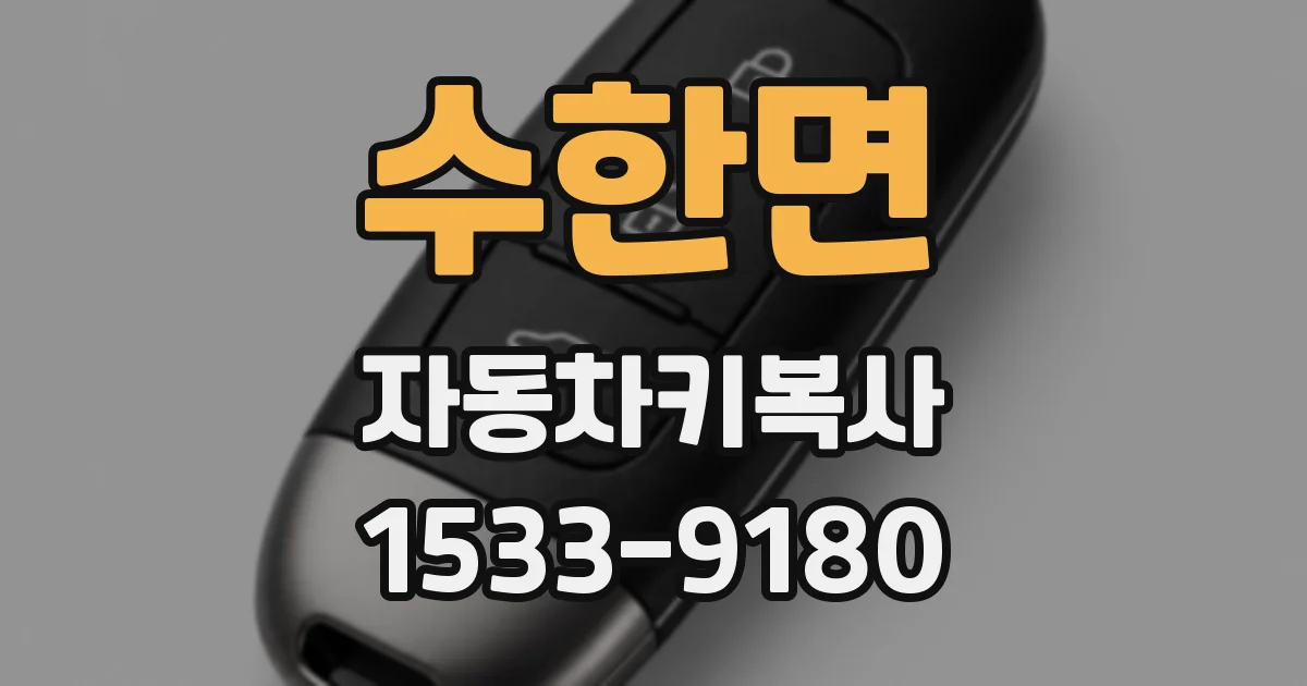 수한면 자동차키복사