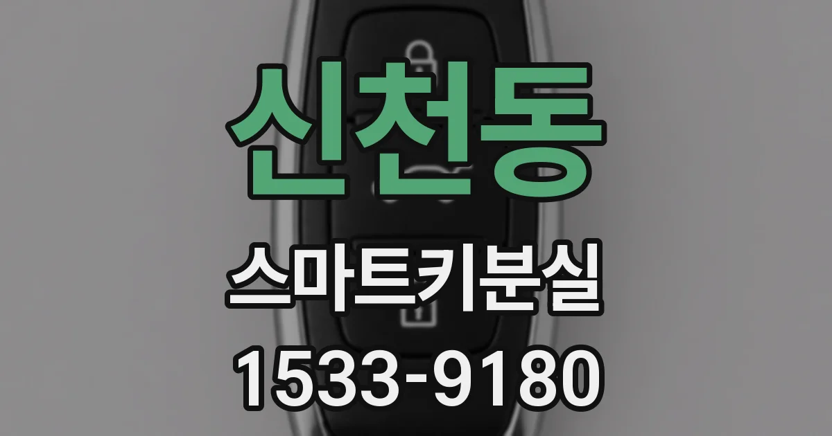 신천동 스마트키분실