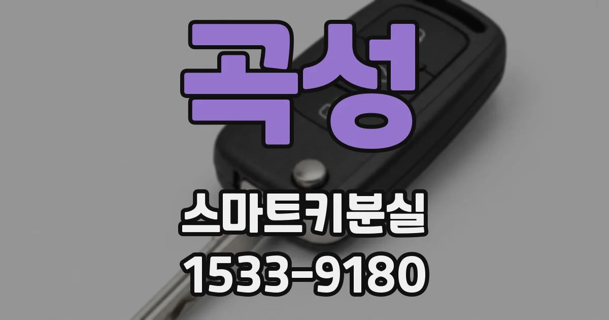 곡성 스마트키분실