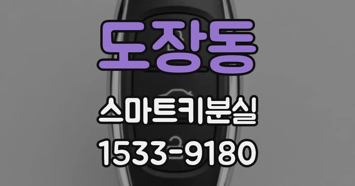 도장동 스마트키분실